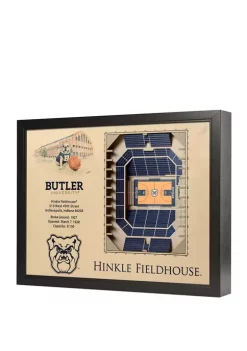 Outlet 🥰 NCAA Butler Bulldogs 25 Layer StadiumViews 3D Hinkle Fieldhouse Wall Art by You The Fan 🎁 -You The Fan Sales Belk 2454