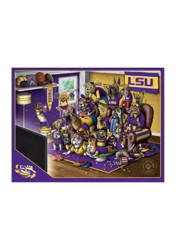 Best Sale 🎁 NCAA LSU Tigers Purebred Fans 500pc Puzzle-"A Real Nailbiter" by You The Fan ❤️ -You The Fan Sales Belk 2457