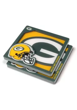 Best Sale ❤️ NFL Green Bay Packers 3D Logo Series Coasters by You The Fan ❤️ -You The Fan Sales Belk 2478