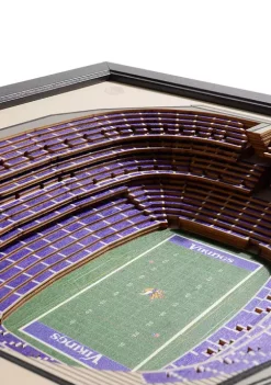 New 🛒 NFL Minnesota Vikings 25-Layer StadiumViews 3D Wall Art - U.S. Bank Stadium by You The Fan 🔥 -You The Fan Sales Belk 2484