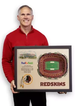 Outlet 😍 NFL Washington Redskins 25-Layer StadiumViews 3D Wall Art - FedExField by You The Fan 💯 -You The Fan Sales Belk 2492