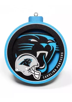 Wholesale 💯 NFL Carolina Panthers 3D Logo Series Ornaments by You The Fan 🔔 -You The Fan Sales Belk 2502