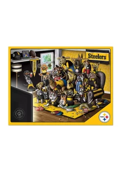 Best deal 🥰 NFL Pittsburgh Steelers Purebred Fans 500 Piece Puzzle-"A Real Nailbiter" by You The Fan 👏 -You The Fan Sales Belk 2505
