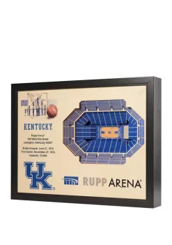 Best Sale 🔥 NCAA Kentucky Wildcats 25-Layer StadiumViews 3D Wall Art - Rupp Arena by You The Fan ✔️ -You The Fan Sales Belk 2509
