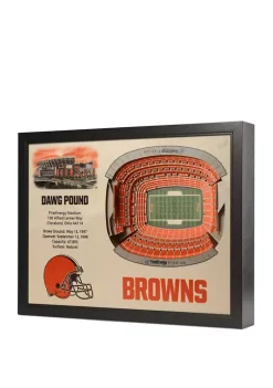 Cheap ⌛ NFL Cleveland Browns 25-Layer StadiumViews 3D Wall Art - FirstEnergy Stadium by You The Fan 💯