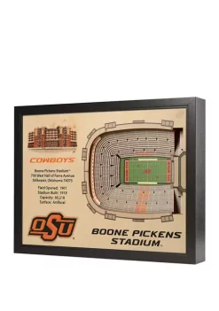 Discount 😀 NCAA Oklahoma State Cowboys 25-Layer StadiumViews 3D Wall Art - Boone Pickens Stadium by You The Fan 💯 -You The Fan Sales Belk 2533