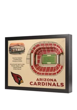 Cheap 💯 NFL Arizona Cardinals 25-Layer StadiumViews 3D Wall Art - State Farm Stadium by You The Fan 🧨