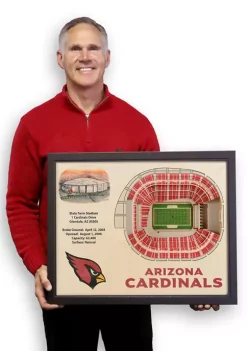 Cheap 💯 NFL Arizona Cardinals 25-Layer StadiumViews 3D Wall Art - State Farm Stadium by You The Fan 🧨 -You The Fan Sales Belk 2544