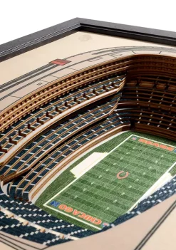 Cheap 😀 NFL Chicago Bears 25 Layer StadiumViews 3D Wall Art - Soldier Field by You The Fan 🤩 -You The Fan Sales Belk 2549