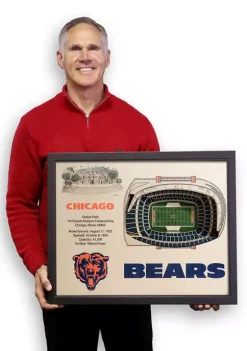 Cheap 😀 NFL Chicago Bears 25 Layer StadiumViews 3D Wall Art - Soldier Field by You The Fan 🤩 -You The Fan Sales Belk 2550