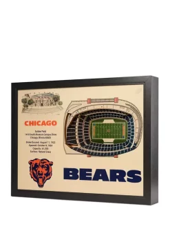 Cheap 😀 NFL Chicago Bears 25 Layer StadiumViews 3D Wall Art - Soldier Field by You The Fan 🤩 -You The Fan Sales Belk 2552