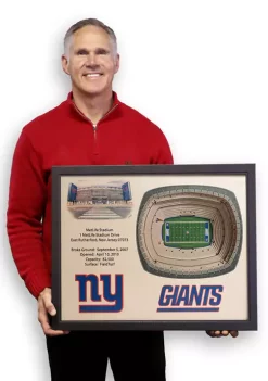 Cheapest 😍 NFL New York Giants 25-Layer StadiumViews 3D Wall Art - MetLife Stadium by You The Fan 🧨 -You The Fan Sales Belk 2556