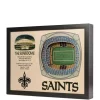 Outlet 🥰 NFL New Orleans Saints 25 Layer StadiumViews 3D Wall Art - Mercedes-Benz Superdome by You The Fan 🔥