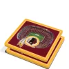 New ✨ NFL Washington Redskins 3D StadiumViews 2 Pack Coaster Set - FedExField by You The Fan 💯 -You The Fan Sales Belk 262
