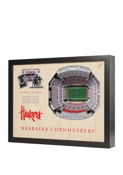 Best Pirce π NCAA Nebraska Cornhuskers 25-Layer StadiumViews 3D Wall Art - Memorial Stadium by You The Fan π