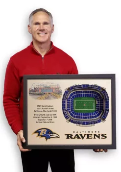Hot Sale ⌛ NFL Baltimore Ravens 25-Layer StadiumViews 3D Wall Art - M&T Bank Stadium by You The Fan 👍 -You The Fan Sales Belk 2657