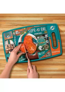 Deals 🌟 NFL Miami Dolphins Retro Series Cutting Board by You The Fan 🎉 -You The Fan Sales Belk 2663
