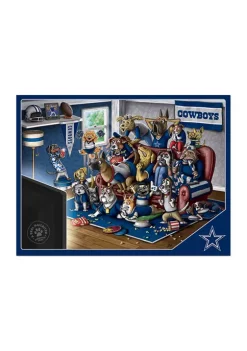 Hot Sale 😉 NFL Dallas Cowboys Purebred Fans 500-Piece Puzzle-"A Real Nailbiter" by You The Fan 👍 -You The Fan Sales Belk 2667