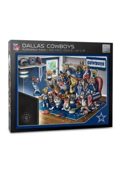 Hot Sale 😉 NFL Dallas Cowboys Purebred Fans 500-Piece Puzzle-"A Real Nailbiter" by You The Fan 👍 -You The Fan Sales Belk 2668