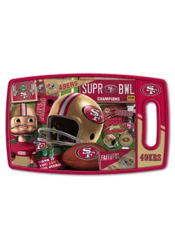 Coupon 🤩 NFL San Francisco 49ers Retro Series Cutting Board by You The Fan 🌟 -You The Fan Sales Belk 2693