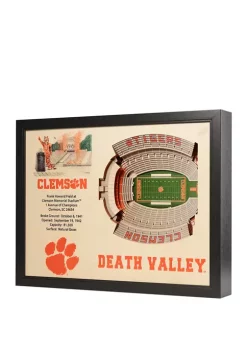 Best Pirce 🧨 NCAA Clemson Tigers 25-Layer StadiumViews 3D Wall Art - Memorial Stadium by You The Fan ❤️ -You The Fan Sales Belk 2696