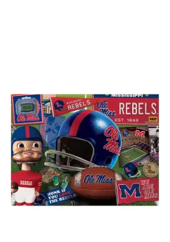 Brand new 👍 NCAA Mississippi Rebels Retro Series Puzzle - 500 Pieces by You The Fan 🥰 -You The Fan Sales Belk 2699