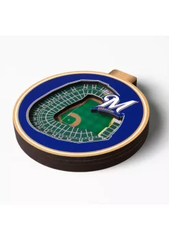 Promo 🌟 MLB Milwaukee Brewers 3D StadiumView Ornament - Miller Park by You The Fan 🌟 -You The Fan Sales Belk 270