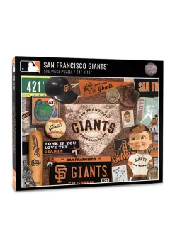 Budget 😍 MLB San Francisco Giants Retro Series Puzzle - 500 Pieces by You The Fan ✨ -You The Fan Sales Belk 2703