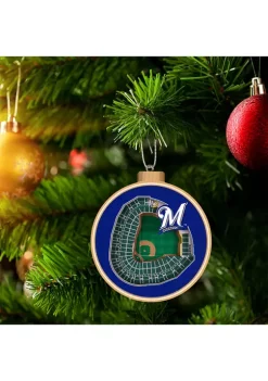 Promo 🌟 MLB Milwaukee Brewers 3D StadiumView Ornament - Miller Park by You The Fan 🌟 -You The Fan Sales Belk 271