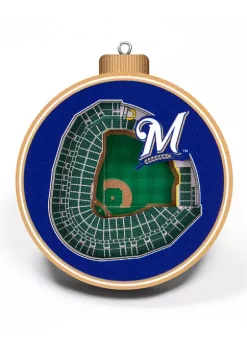 Promo 🌟 MLB Milwaukee Brewers 3D StadiumView Ornament - Miller Park by You The Fan 🌟 -You The Fan Sales Belk 272