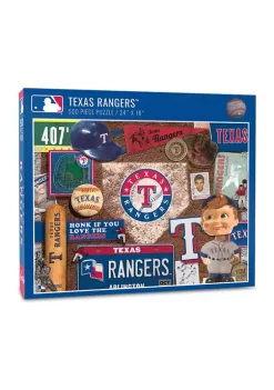 New 👏 MLB Texas Rangers Retro Series Puzzle - 500 Pieces by You The Fan 🤩 -You The Fan Sales Belk 2775