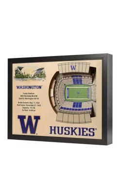 Promo 👍 NCAA Washington Huskies 25-Layer StadiumViews 3D Wall Art - Husky Stadium by You The Fan 🔔
