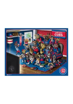 Cheap ✨ MLB Chicago Cubs Purebred Fans 500 Piece Puzzle - "A Real Nailbiter" by You The Fan 🔔 -You The Fan Sales Belk 2823