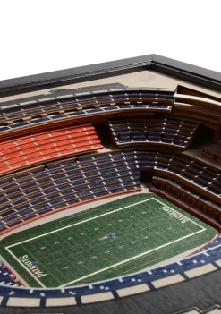 Best Pirce 👏 NFL New England Patriots 25 Layer StadiumViews 3D Wall Art - Gillette Stadium by You The Fan 🎉 -You The Fan Sales Belk 2841