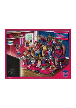 Best deal ❤️ MLB Philadelphia Phillies Purebred Fans 500 Piece Puzzle - "A Real Nailbiter" by You The Fan 🥰 -You The Fan Sales Belk 2882