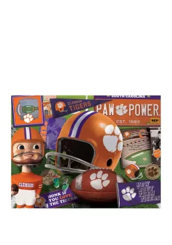 Promo ✨ NCAA Clemson Tigers Retro Series Puzzle - 500 Pieces by You The Fan ❤️ -You The Fan Sales Belk 2886