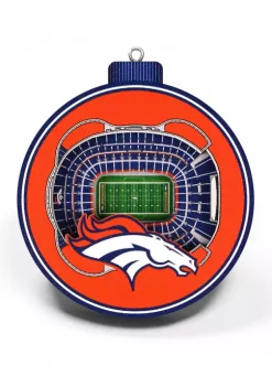 Cheapest 💯 NFL Denver Broncos 3D StadiumView Ornament - Mile High Stadium by You The Fan 🧨 -You The Fan Sales Belk 2934