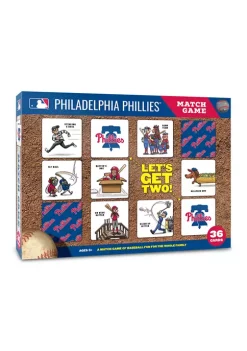 Promo 🛒 MLB Philadelphia Phillies Licensed Memory Match Game by You The Fan 😀 -You The Fan Sales Belk 2953