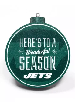 Flash Sale 🛒 NFL New York Jets 3D Logo Series Ornaments by You The Fan 🤩 -You The Fan Sales Belk 2955