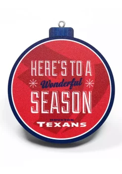 Wholesale 🌟 NFL Houston Texans 3D Logo Series Ornaments by You The Fan 😉 -You The Fan Sales Belk 3073