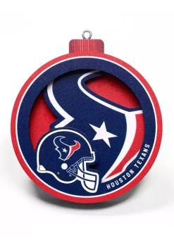 Wholesale 🌟 NFL Houston Texans 3D Logo Series Ornaments by You The Fan 😉 -You The Fan Sales Belk 3076