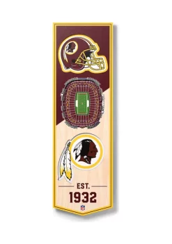 Best Pirce 🌟 NFL Washington Redskins 3D Stadium Banner-6x19 by You The Fan 🌟