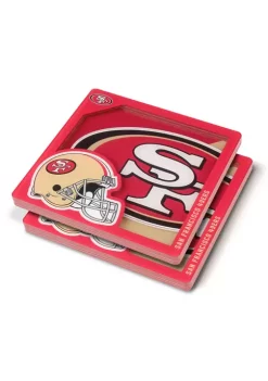 Best Sale ⌛ NFL San Francisco 49ers 3D Logo Series Coasters by You The Fan 🎉 -You The Fan Sales Belk 3109