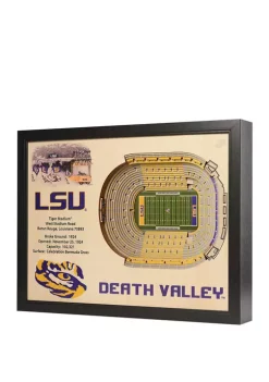 Top 10 👍 NCAA LSU Tigers 25-Layer StadiumViews 3D Wall Art - Tiger Stadium by You The Fan 👍