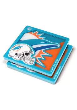 Buy ⭐ NFL Miami Dolphins 3D Logo Series Coasters by You The Fan 👍 -You The Fan Sales Belk 3158