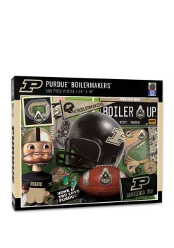 Discount β€οΈ NCAA Purdue Boilermakers-FB Retro Series Puzzle - 500 Pieces by You The Fan π