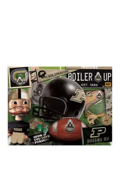 Discount ❤️ NCAA Purdue Boilermakers-FB Retro Series Puzzle - 500 Pieces by You The Fan 🎁 -You The Fan Sales Belk 3183