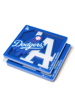 Cheapest 🔔 MLB Los Angeles Dodgers 3D Logo Series Coasters by You The Fan 🔔 -You The Fan Sales Belk 3225