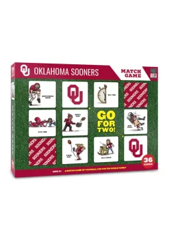 Coupon 🥰 NCAA Oklahoma Sooners Licensed Memory Match Game by You The Fan ❤️ -You The Fan Sales Belk 3239