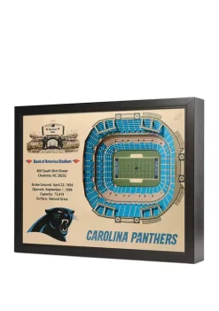 New ⌛ NFL Carolina Panthers 25-Layer StadiumViews 3D Wall Art - Bank of America Stadium by You The Fan 😍